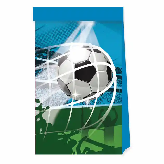 Betaalbaar Papieren Feestzakjes FSC Voetbal Fans, 4st.