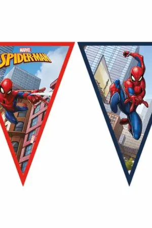 Laatste Versie Papieren Vlaggenlijn FSC Spider-Man, 3mtr.