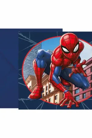 Speciale Aanbieding Uitnodigingen en Enveloppen FSC Spider-Man Crime Fighter, 6st.