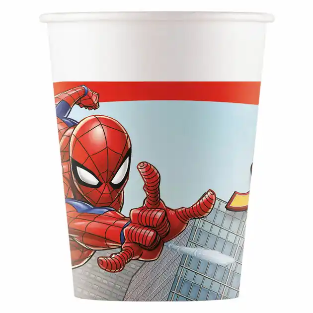 Papieren Bekers FSC Spider-Man Crime Fighter, 8st. Lage Prijs