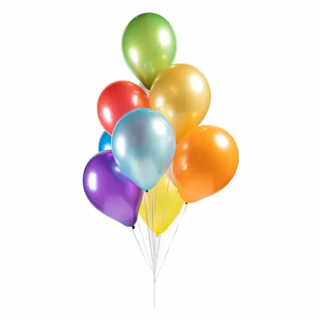 Ballonnen Metallic Pearl Mix Kleuren 30cm, 10st. Actieprijs