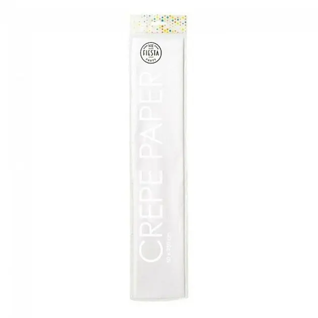 Uitverkoop Crepepapier Wit, 50x250cm