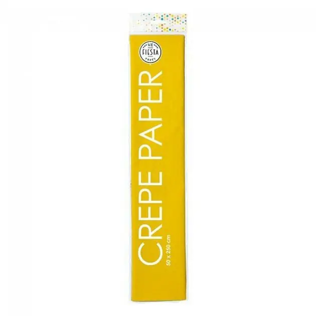 Crepepapier Geel, 50x250cm Nu Kopen
