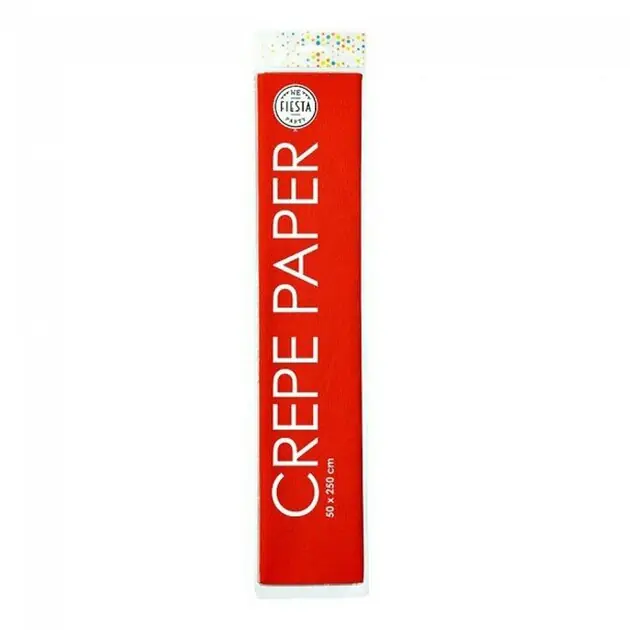 Uitverkoop Crepepapier Rood, 50x250cm
