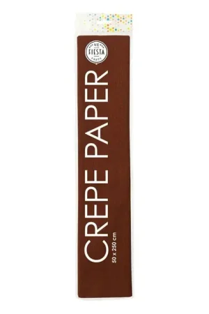 Crepepapier Bruin, 50x250cm Op = Op