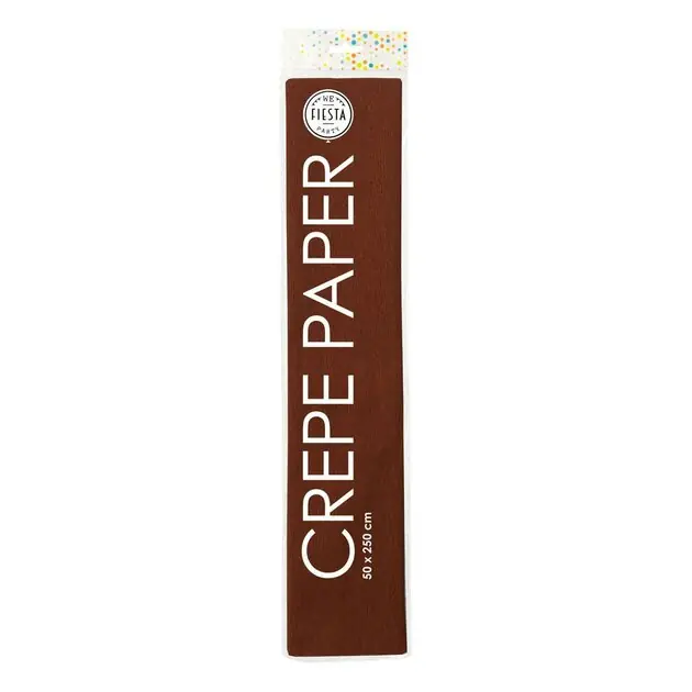 Crepepapier Bruin, 50x250cm Op = Op