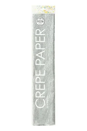 Crepepapier Zilver, 50x250cm Bestel Nu