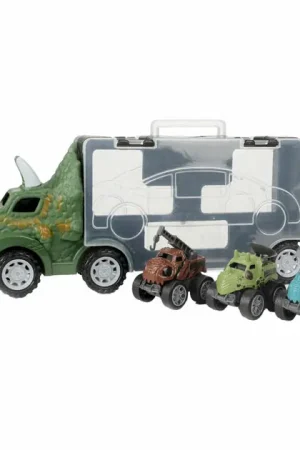 World of Dinosaurs Dinotruck met 3 Pull-back Auto's Koop Online