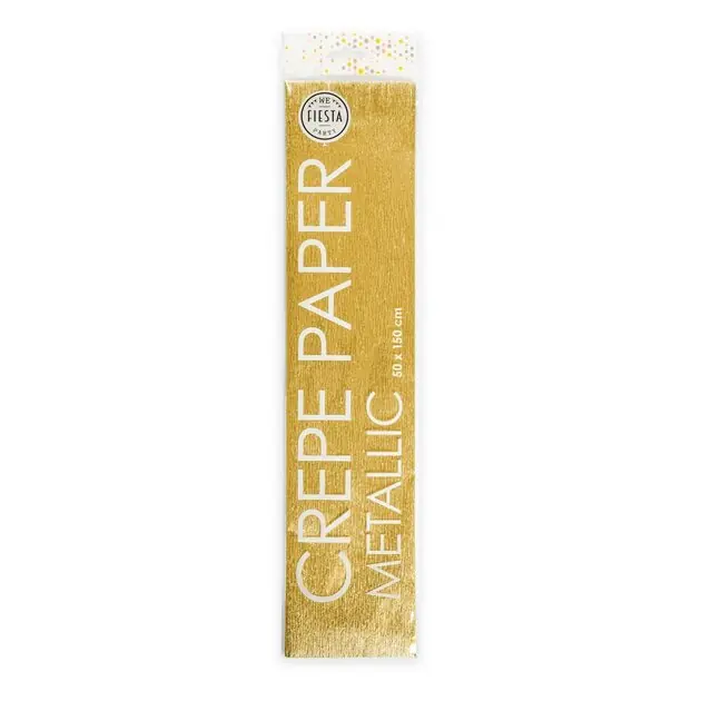 Superprijs Metallic Crepepapier Goud, 50x150cm