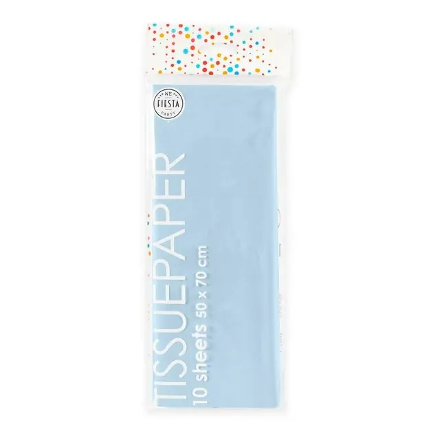 Premium Tissuepapier 10 Vellen Baby Blauw, 50x70cm