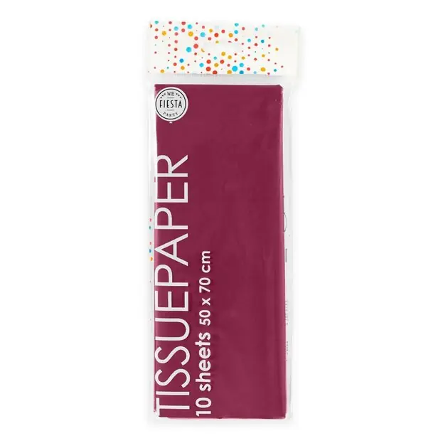 Tissuepapier 10 Vellen Bordeaux, 50x70cm Populair