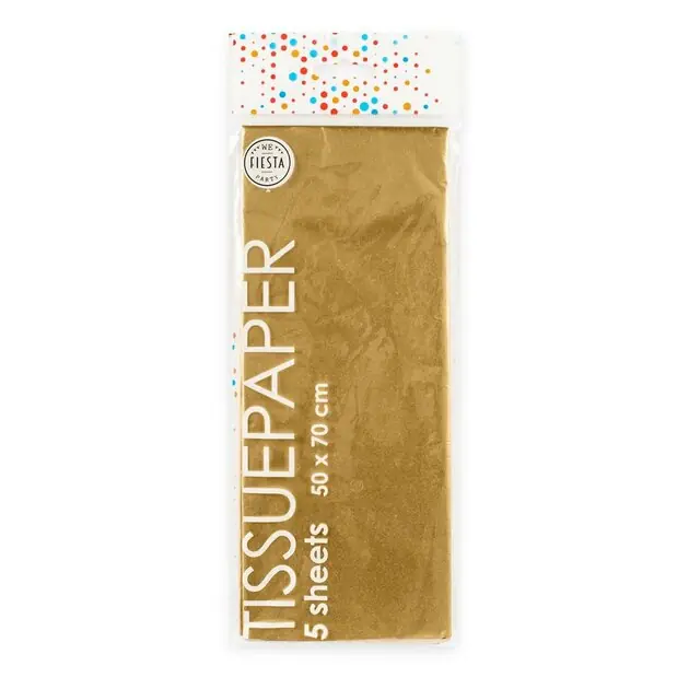Tijdelijk Beschikbaar Tissuepapier 10 Vellen Goud, 50x70cm