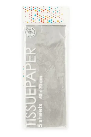 Tissuepapier 10 Vellen Zilver, 50x70cm Direct Verzonden