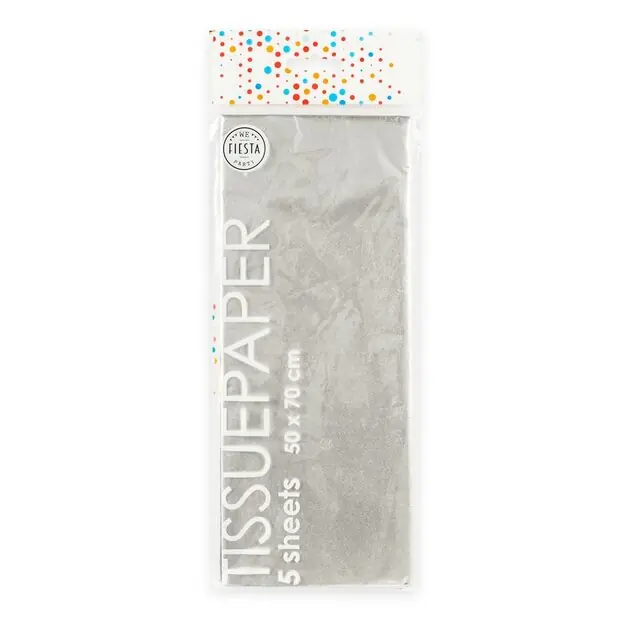 Tissuepapier 10 Vellen Zilver, 50x70cm Direct Verzonden