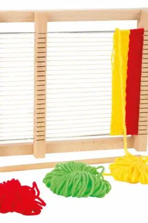 Small Foot - Houten Weefgetouw Compact, 6dlg. Gratis Retour