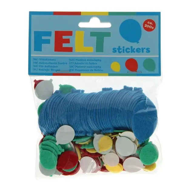 Snelle Levering Viltstickers - Ballonnen, 200st.