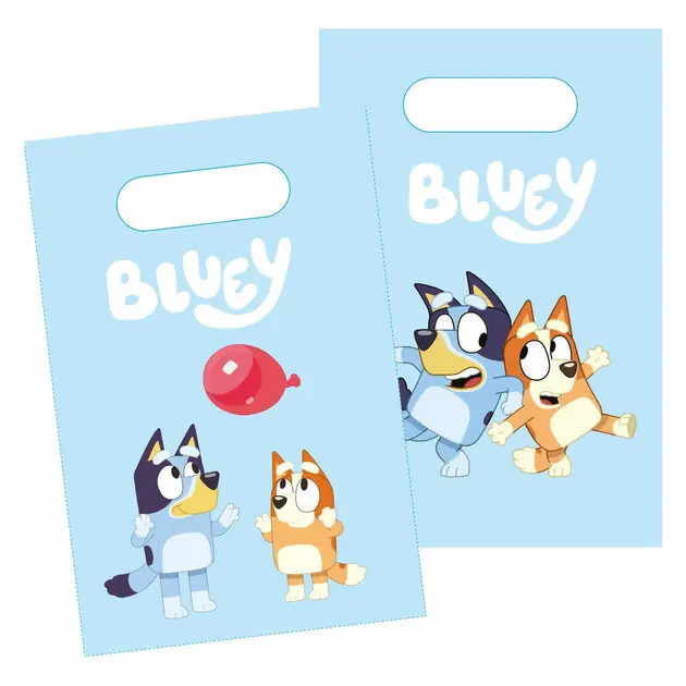 Speciale Aanbieding Uitdeelzakjes Papier Bluey, 8st.