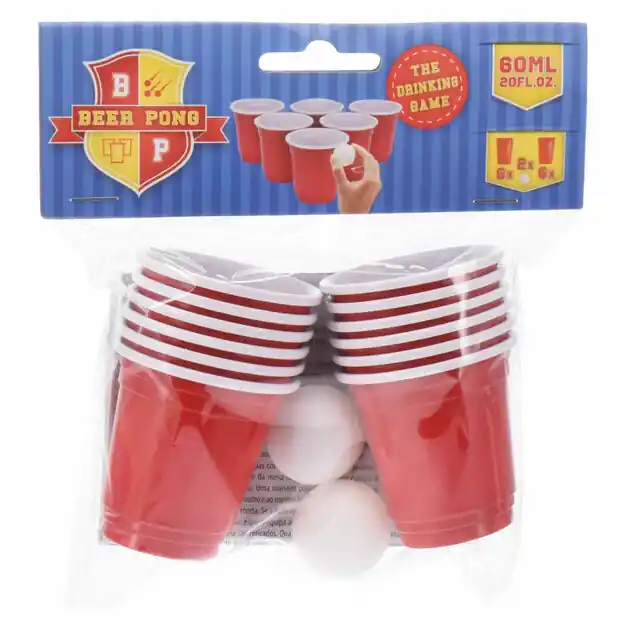 Direct Beschikbaar Bierpongspel Set, 14dlg.