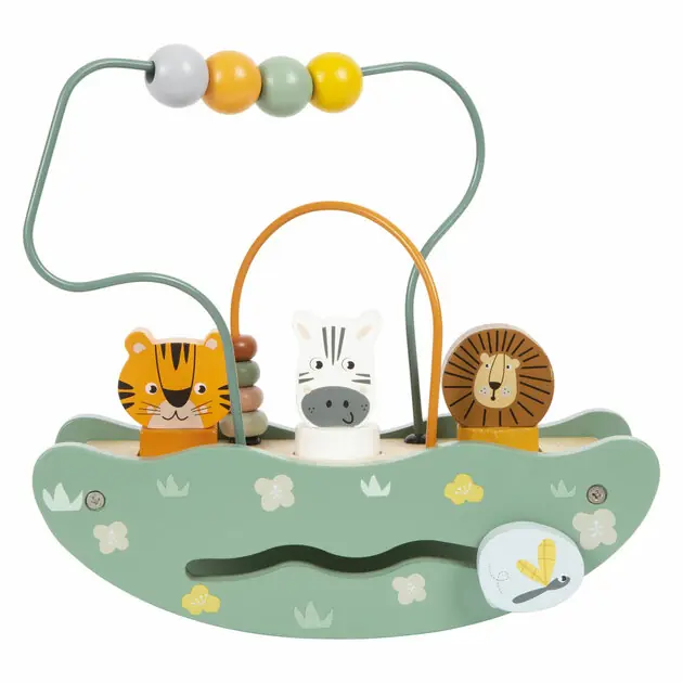 Hete Deal Small Foot - Houten Balans Motoriekspiraal Safari
