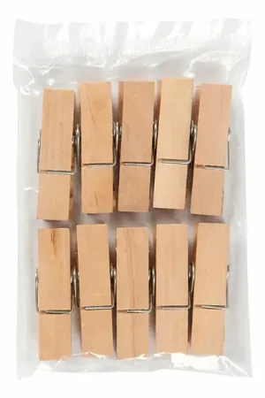 Beperkt Aanbod Houten Wasknijpers 7cm, 10st.