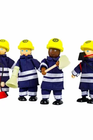 Must-Have Tidlo Houten Poppenhuis Poppen Brandweermannen, 4st.
