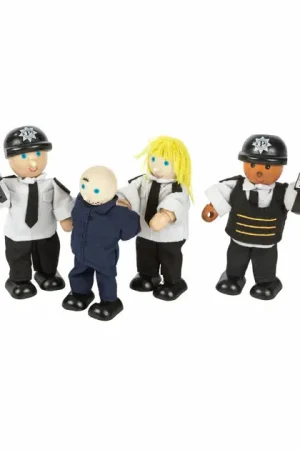 Shop Nu Tidlo Houten Poppenhuis Poppen Politie en Boef, 4st.