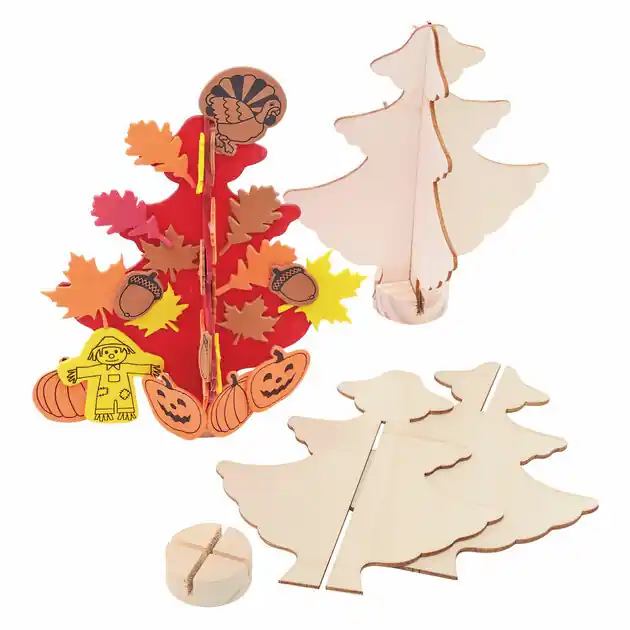 Maak je eigen Houten Kerstboom, Set van 12 Speciale Aanbieding