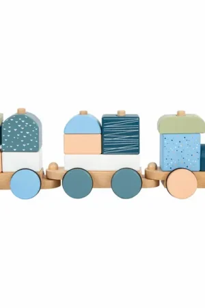 Bestseller Small Foot - Houten Stapelblokkentrein Arctic, 16dlg.