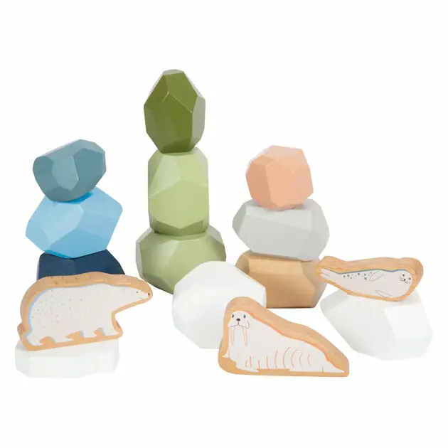Lage Kosten Small Foot - Houten Balansstenen Arctic, 11dlg.