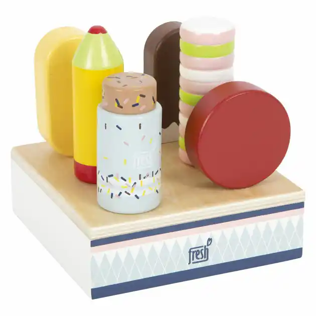 Superprijs Small Foot - Houten Ijsjes Fresh met Standaard, 7dlg.