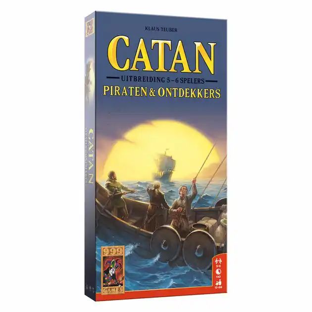 999 Games Catan: Uitbreiding Piraten & Ontdekkers 5/6 spelers Bordspel Aanbieding