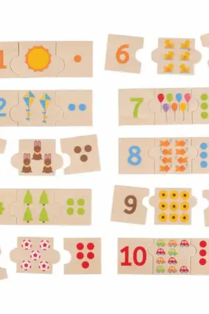 Bestseller Bigjigs Houten Legpuzzel Cijfer Tegels, 30st.