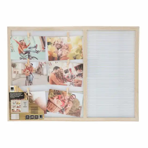 Laatste Versie Houten Memobord en Fotolijst MDF, 57x41cm