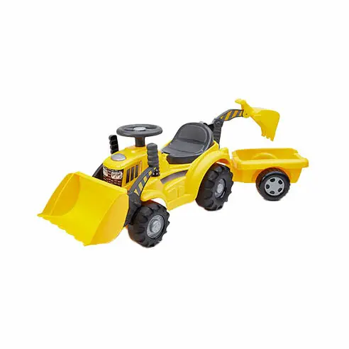 Beperkte Voorraad Ecoiffier Looptractor met Voorlader en Wagen