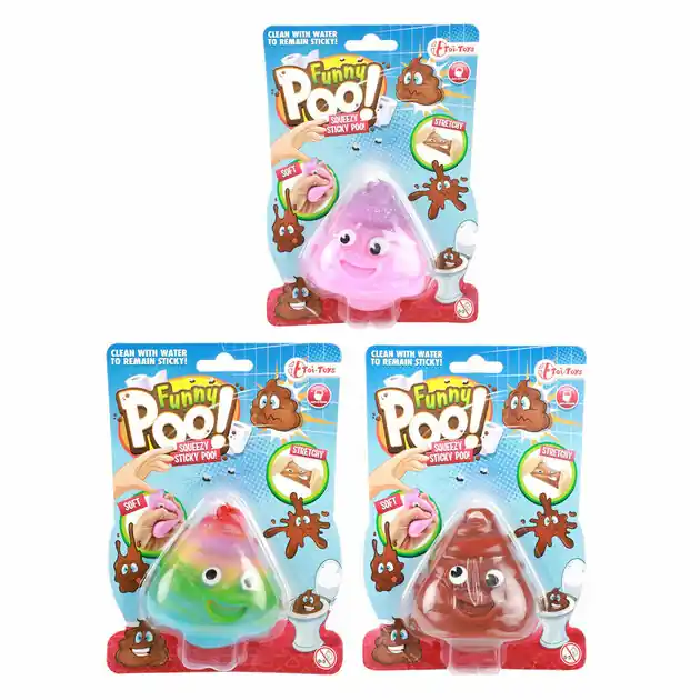Dagaanbieding Funny Poo Kleverige Rekbare Lachende Drol