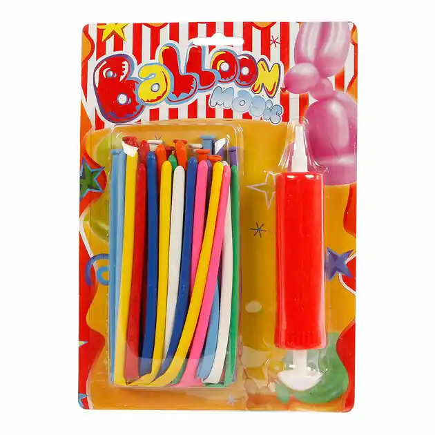 Uitverkoop Modelleerbare Ballonnen met Pomp, 20st.