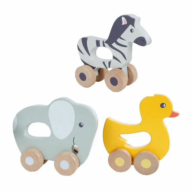 Houten Dier op Wielen, 13cm Shop Nu