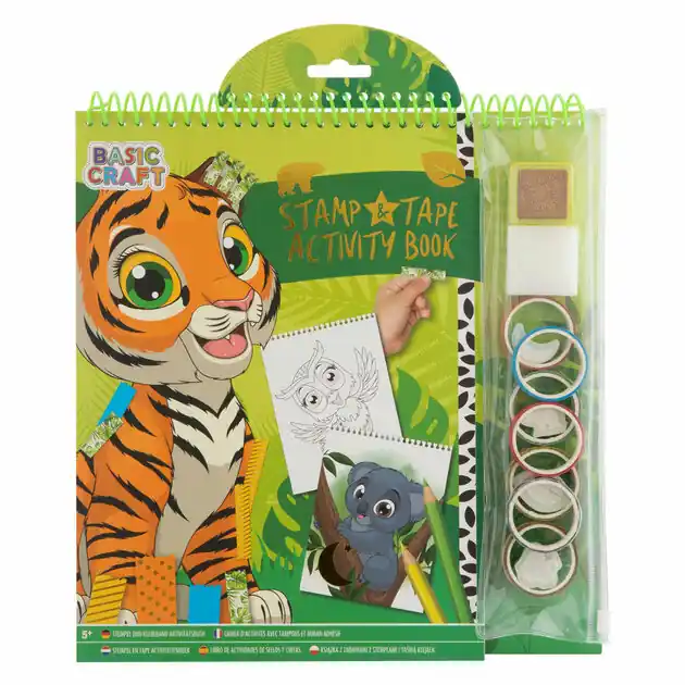 Stempel en Tape Activiteitenboek - Tijger Laatste Versie
