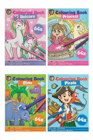 Uitdeelkleurboekjes, 12 stuks Meest Verkocht