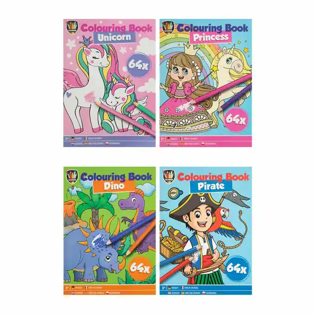 Uitdeelkleurboekjes, 12 stuks Meest Verkocht