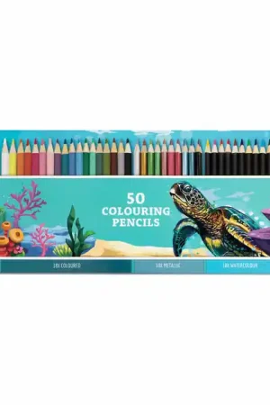 Beperkte Voorraad Kleurpotloden in Tinnenbox, 50st.