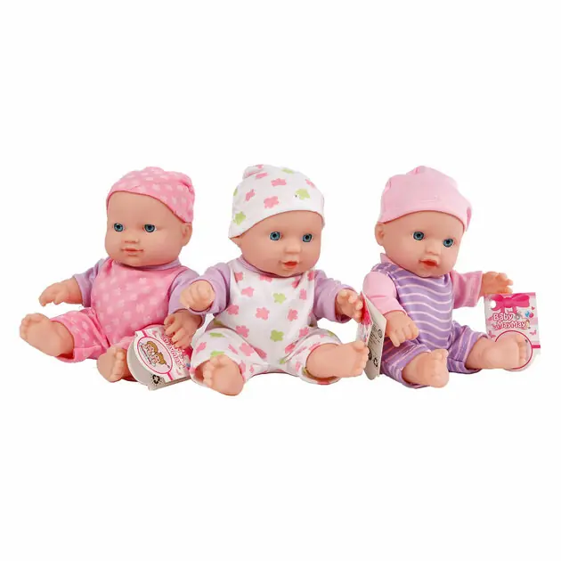 Bestseller Babypop met Print Outfit, 20cm