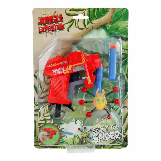 Jungle Expedition Pistool met Darts en Raamkruipers, 7dlg. Dagaanbieding