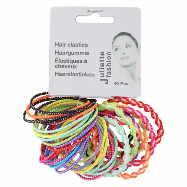 Flitsaanbieding Haarelastiek Kleur, 30st.