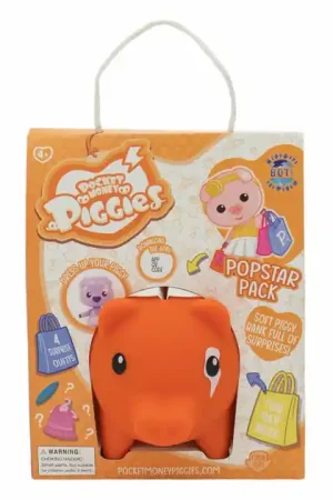 Pockey Money Piggies Speelfiguur met Spaarpot - Popstar Pack Nu Kopen
