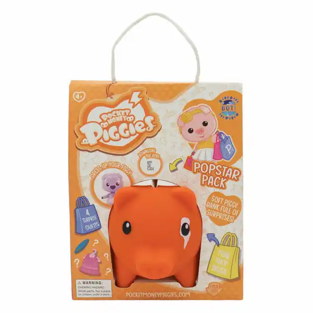 Pockey Money Piggies Speelfiguur met Spaarpot - Popstar Pack Nu Kopen