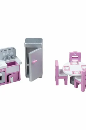 Weekendaanbieding Tidlo Houten Poppenhuis Meubels Keuken, 9dlg.