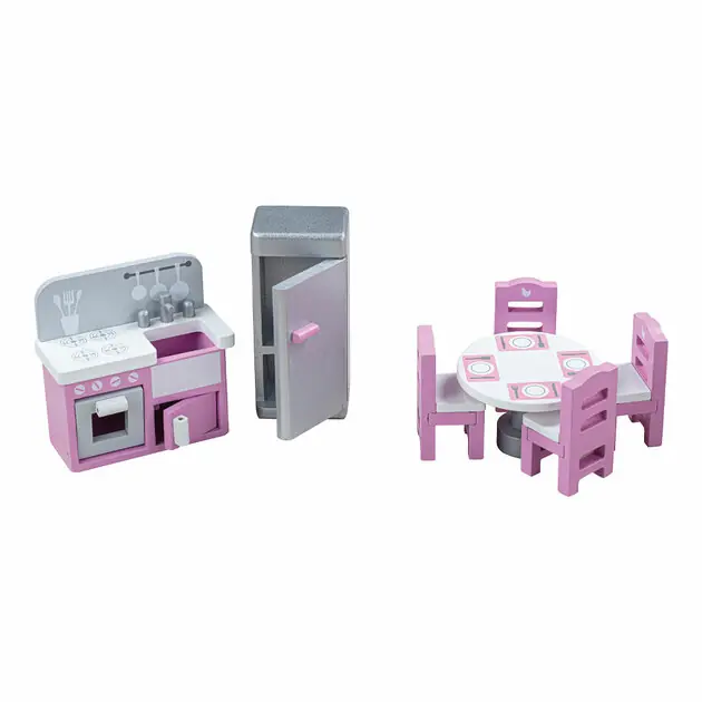 Weekendaanbieding Tidlo Houten Poppenhuis Meubels Keuken, 9dlg.