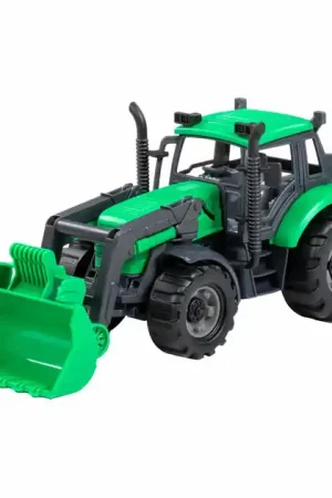 Rechtstreeks Van De Fabrikant Cavallino Tractor met Shovel Groen, Schaal 1:32