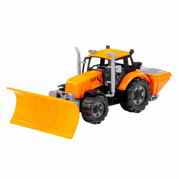 Cavallino Tractor met Sneeuw Ploeg Geel, Schaal 1:32 Populair